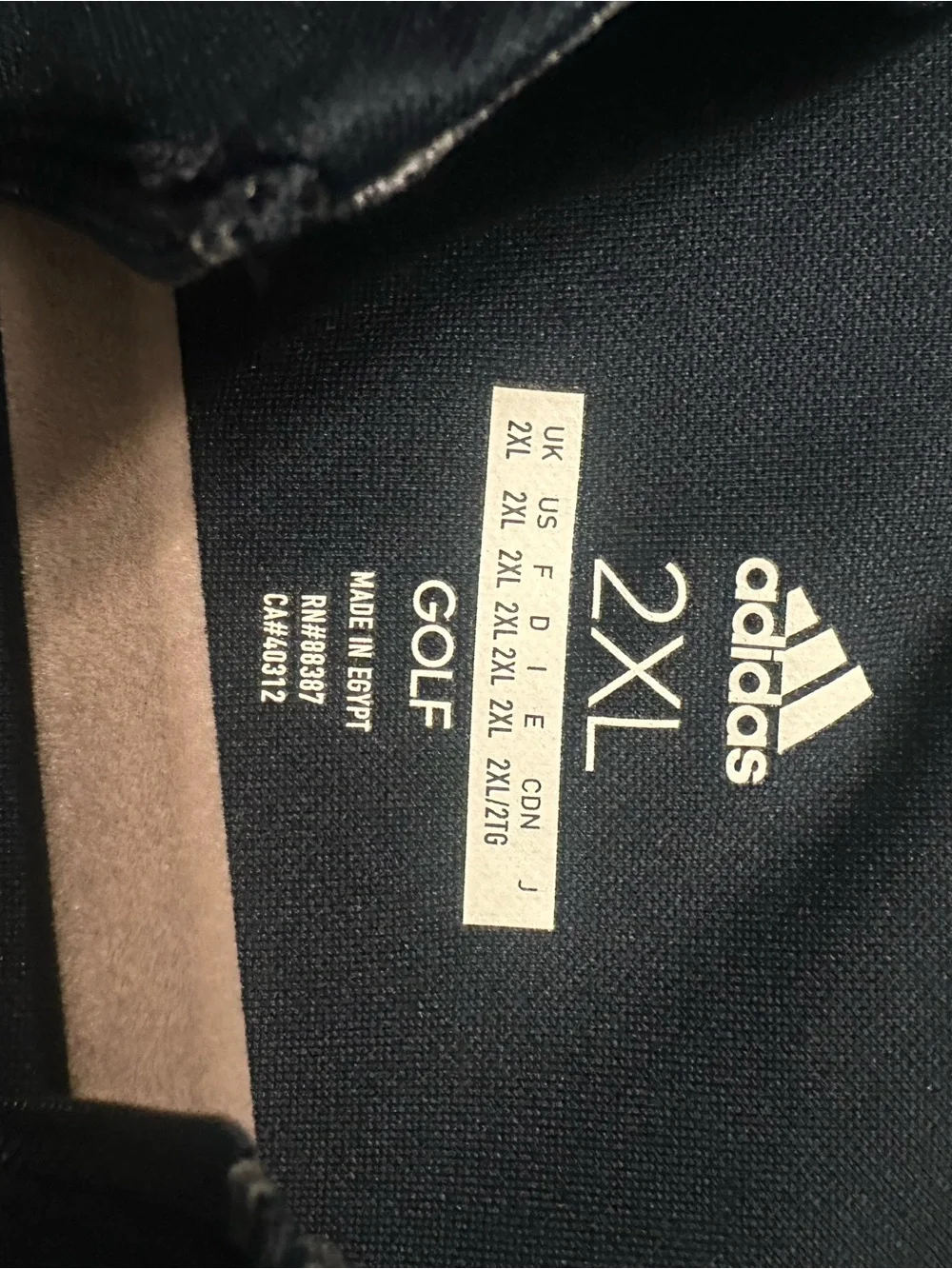 adidas Blue and grey Golf Pullover 2XL